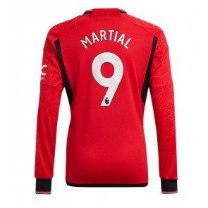 Manchester United Anthony Martial #9 Replica Home Stadium Shirt 2023-24 Long Sleeve